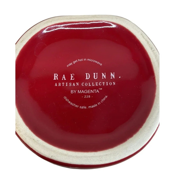 New Rae‎ Dunn "Jingle Bells" Red Christmas Mug with Santa Hat Top - Picture 6 of 6